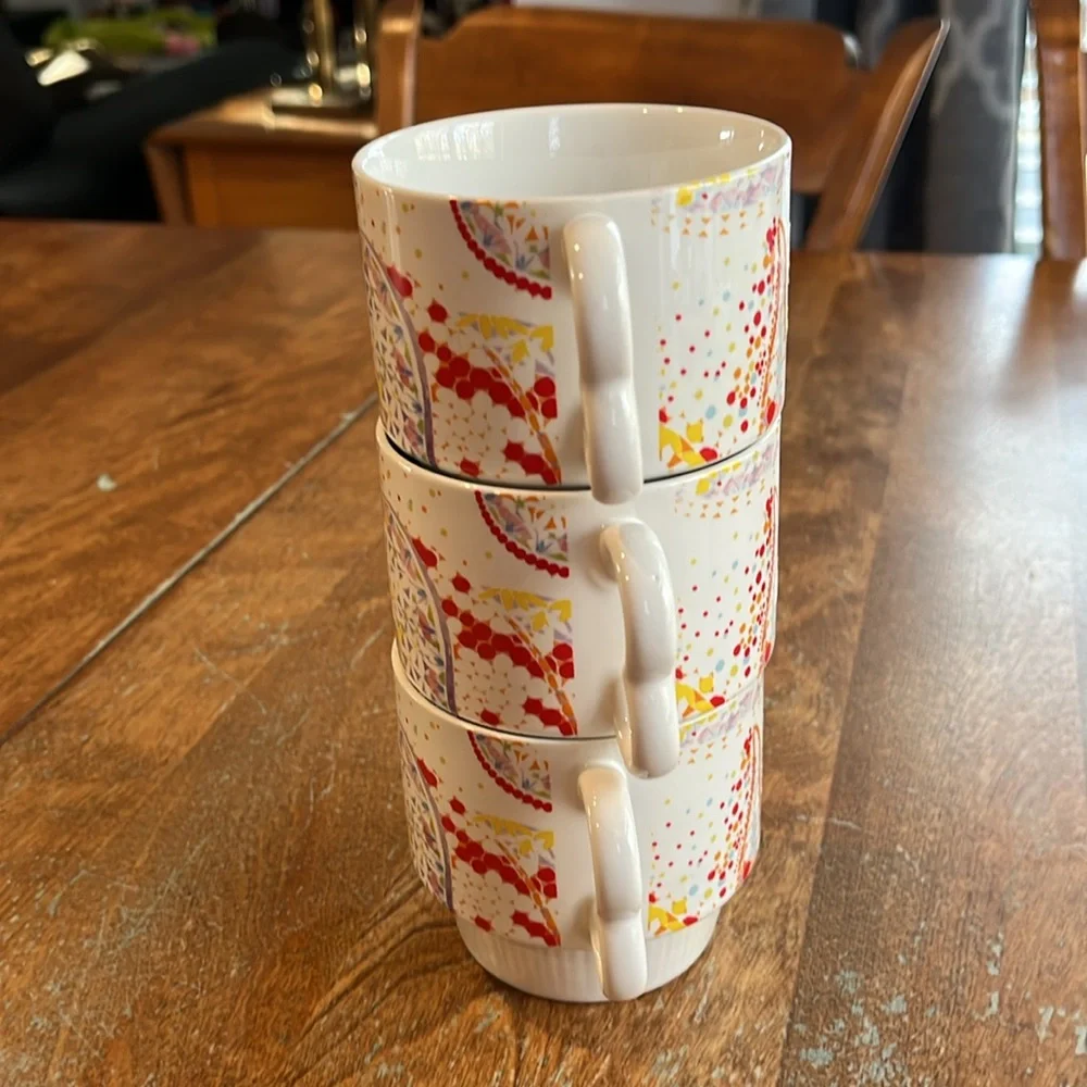 Anthropologie stacking mugs